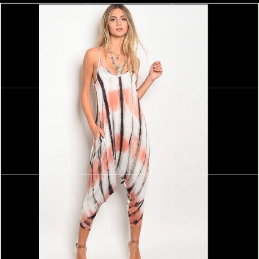 Tie die jumpsuit